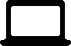 Frontal Laptop Sticker Svg Vector, Free Vectors File